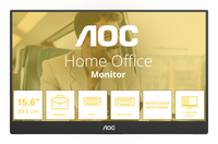 AOC 16T20E2 portable TV/monitor Portable monitor Black 39.6 cm (15.6 inch) LED 1920 x…