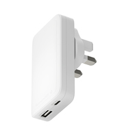 dbramante1928 Pro - UK/US Slim Charger - USB-C 45W+USB-A 30W - W