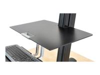 Ergotron WorkFit-S Worksurface - Mounting component (surface) for tablet - black