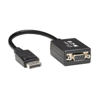 Eaton Tripp Lite Series 6in DisplayPort to VGA Adapter Active Converter DP to VGA…