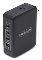 StarTech.com 140W USB-C Wall Charger, 3x USB-C/1x USB-A, PD 3.1 International GaN…
