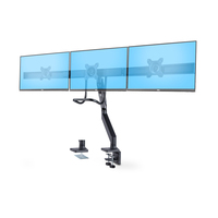 StarTech.com Crossbar Triple Monitor Desk Mount For Up To Three 27in Screens, VES…