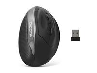 DICOTA Relax - Mouse - ergonomic - right-handed - 5 buttons - wireless - USB wire…