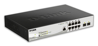 D-Link 8-Port 10/100/1000BASE-T PoE + 2-Port 1 Gbps SFP Ports Metro Ethernet Swit…
