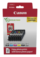 Canon PGI-530/CLI-531 PVP ink cartridge 6 pc(s) Original Black, Cyan, Grey, Magen…
