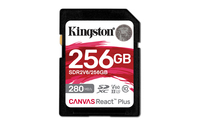 Kingston Technology 256GB Canvas React Plus SDXC UHS-II 280R/150W U3 V60 for Full…