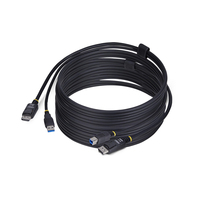 StarTech.com 10ft (3m) DisplayPort and USB 5Gbps KVM Cable, 4K 60Hz, Universally …