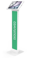 Compulocks iPad Air M2 13 inch (2024), Apex Enclosure Brandable Floor Stand - White