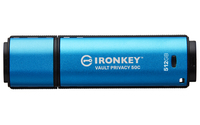 Kingston Technology IronKey 512GB USB-C Vault Privacy 50C AES-256 Encrypted, FIPS…