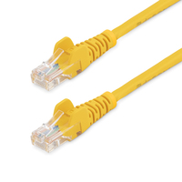 StarTech.com Cat5e Ethernet Patch Cable with Snagless RJ45 Connectors - 0.5 m, Ye…