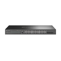 TP-Link Omada 24-Port Gigabit and 4-Port 10GE SFP+ L2+ Managed Switch with 24-Por…