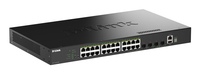 D-Link 28-Port Gigabit Stackable PoE+ Smart Managed Switch with 4 x 10G SFP+ Ports