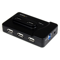 StarTech.com 6 Port USB 3.0 / USB 2.0 Combo Hub with 2A Charging Port – 2x USB 3.…
