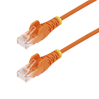 StarTech.com 25cm Orange Slim CAT6 Ethernet Cable, Snagless, 100W PoE, UTP, LSZH,…