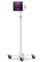 Compulocks iPad 10.9 inch 10th Gen Space Enclosure Medical Rolling Cart Extended White