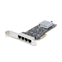 StarTech.com 4-Port 2.5Gbps NBASE-T PCIe Network Card, Intel I225-V, Quad-Port Co…