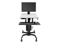 Ergotron WorkFit-C Single HD Sit-Stand Workstation - Cart for LCD display / keybo…