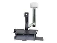 Ergotron 45-270-026 StyleView Sit-Stand Combo Arm with Worksurface & Medium Silve…