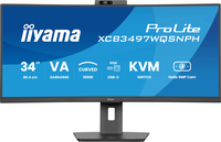 iiyama ProLite 34’’ VA UWQHD curved monitor with a built-in Windows Hello camera …