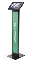 Compulocks iPad Air M2 11 inch (2024), Apex Enclosure Brandable Floor Stand - Black