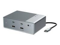 HyperDrive GEN2 - Docking station - USB-C - 2 x HDMI, 2 x DP - 1GbE - Europe