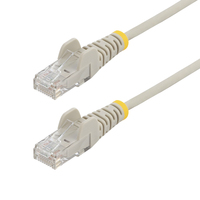 StarTech.com 7m Gray Slim CAT6 Ethernet Cable, Snagless, 100W PoE, UTP, LSZH, 28A…