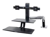 Ergotron WorkFit-A with Suspended Keyboard, Dual - Stand (tray, fasteners, desk c…