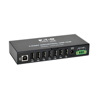 Eaton Tripp Lite series 7-Port Rugged Industrial USB 2.0 Hi-Speed Hub w 15KV ESD …