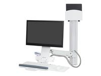Ergotron StyleView Sit-Stand Combo System with Small CPU Holder - Mounting kit (h…