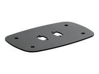 PFF 7060 B - Floor mounting plate - Black - Black