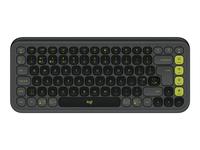 Logitech POP Icon Keys - keyboard - QWERTY - UK - graphite, green Input Device
