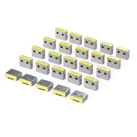 StarTech.com USB-A Port Blocker Replacement Plugs, 25-Pack Spare Locking Inserts …
