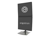 Ergotron DeskStand DS100 - Stand for 2 LCD displays - aluminium, steel - black - …