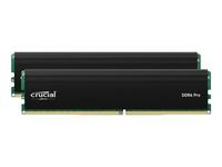 Crucial - DDR4 - kit - 64 GB: 2 x 32 GB - DIMM 288-pin - 3200 MHz / PC4-25600 - C…